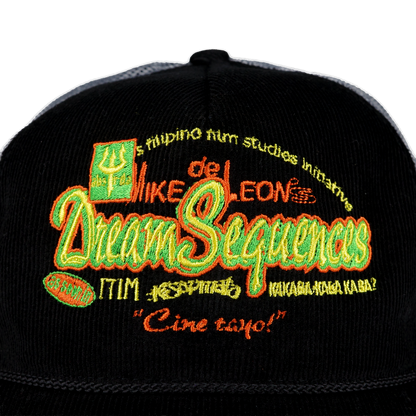 Mike De Leon's Dream Sequences Corduroy Trucker Hat (Black / Grey)