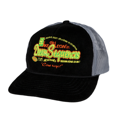 Mike De Leon's Dream Sequences Corduroy Trucker Hat (Black / Grey)