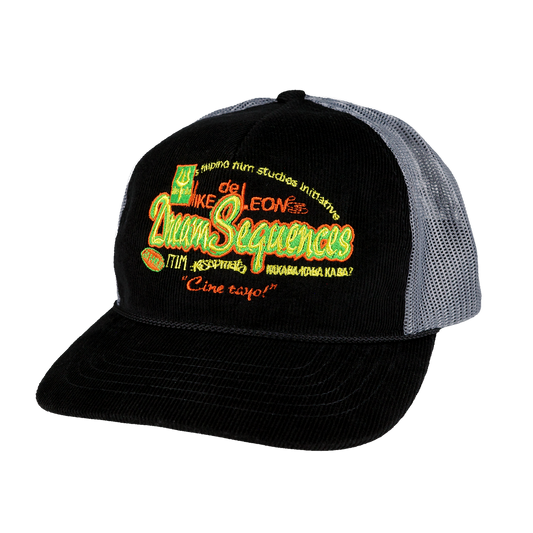 Mike De Leon's Dream Sequences Corduroy Trucker Hat (Black / Grey)