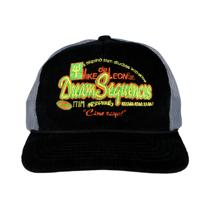 Mike De Leon's Dream Sequences Corduroy Trucker Hat (Black / Grey)