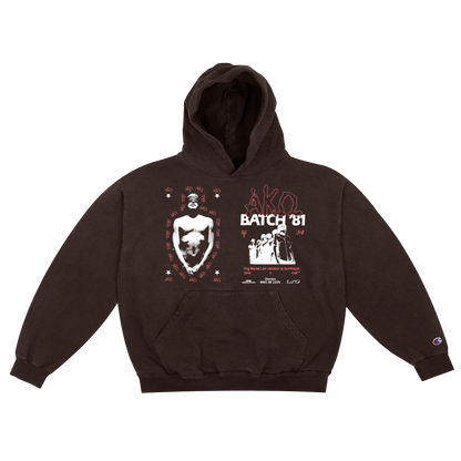 Batch '81 Champion Powerblend Hoodie (Chocolate Brown)
