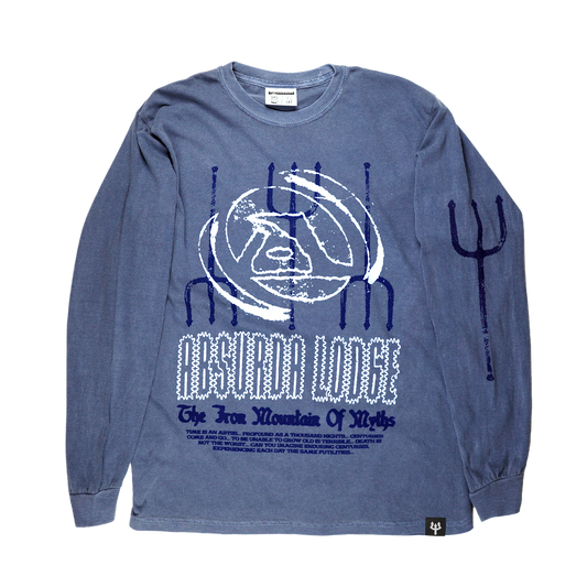The Iron Mountain of Myths L/S Tee (Denim)